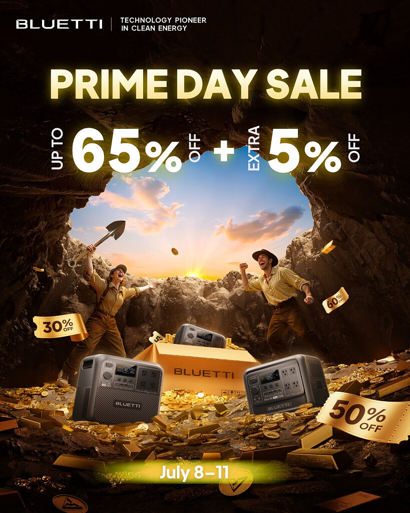 BLUETTI Prime Day Sale is officially ON from July 811! - Deals & Giveaways  - BLUETTI Community