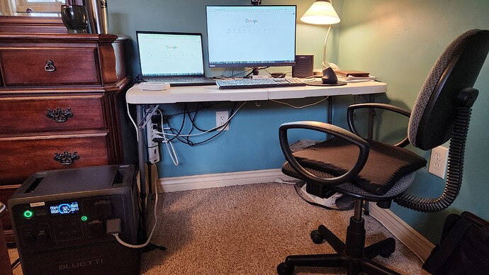 Bluetti AC240 Powering The Home Office